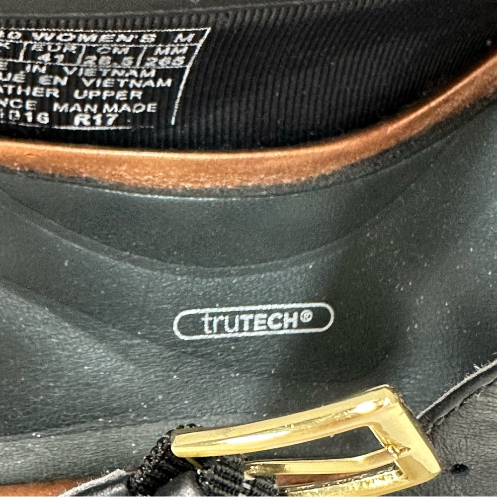 Rockport Womens Size 9.5 M Black Leather Criss Cross Soft Wedge Shoes 10… - Picture 13 of 14
